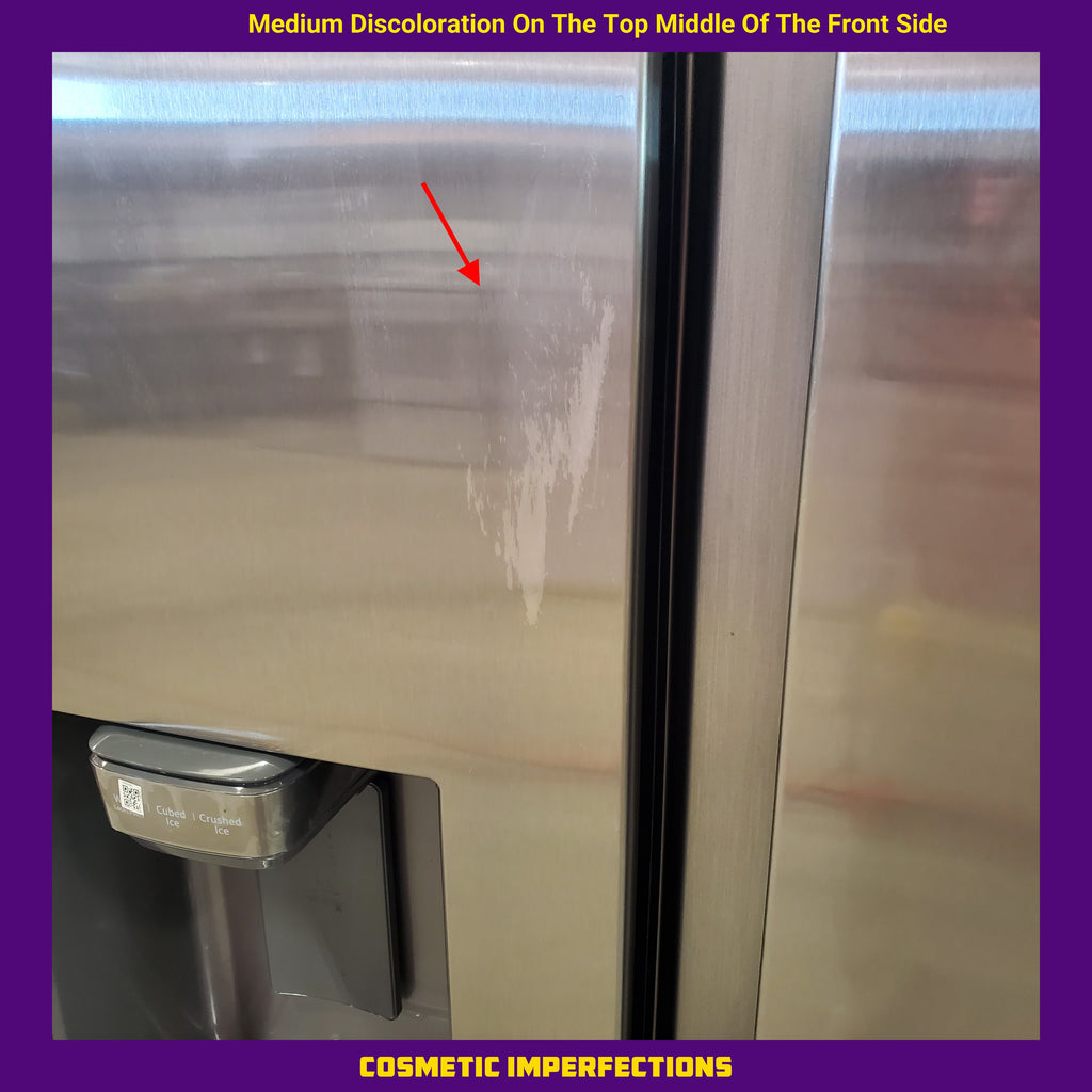 Samsung 27.4-cu ft Side-by-Side Refrigerator with Ice Maker in Fingerprint Resistant Stainless Steel 5SD266 - RS27T5200SR - Scratch & Dent (Minor)