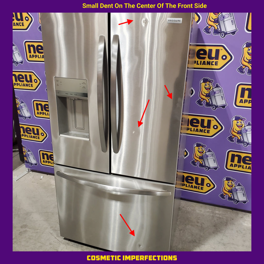 Frigidaire 27.8 cu. ft. 3 Door French Door Refrigerator with Exterior Water and Ice Dispenser 3SD962 - FRFS2823AS - Scratch & Dent (Minor)