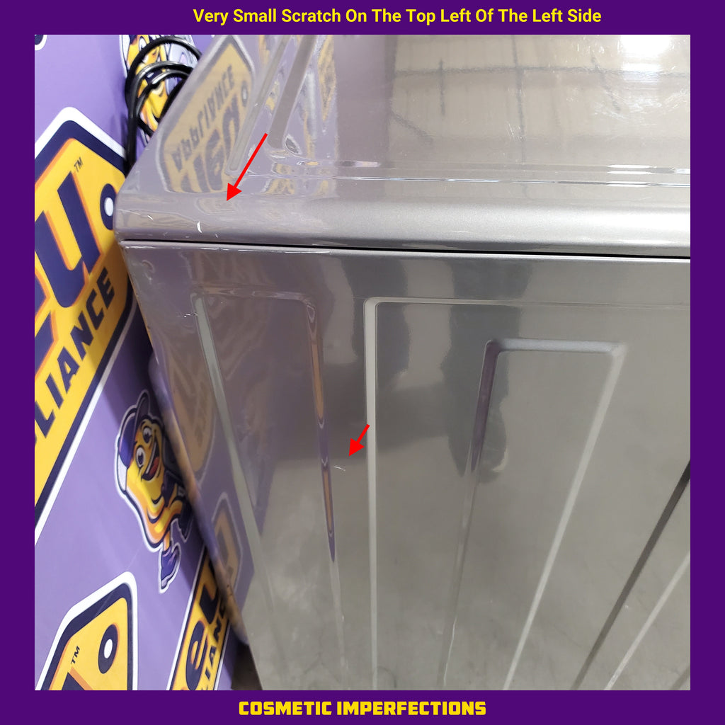 Electrolux Titanium Front Load 600 Series 4.5 Cu. Ft. Washer with Smartboost ELFW7637AT - Scratch & Dent (Minor) and Electrolux 8 cu. ft. vented Front Load Stackable 600 Series Electric Dryer with LuxCare Dry 16098 - ELFE7637AT - Scratch & Dent (Moderate)