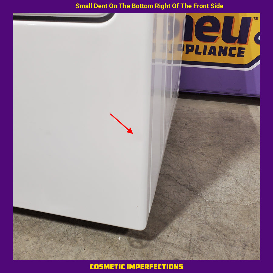 Whirlpool White Top Load 4.6 Cu. Ft. Washer with Built-In Faucet WTW5010LW - Scratch & Dent (Minor) and Whirlpool White Electric 7.0 Cu. Ft. Dryer with Moisture Sensing 16201 - WED5010LW - Scratch and Dent (Minor)