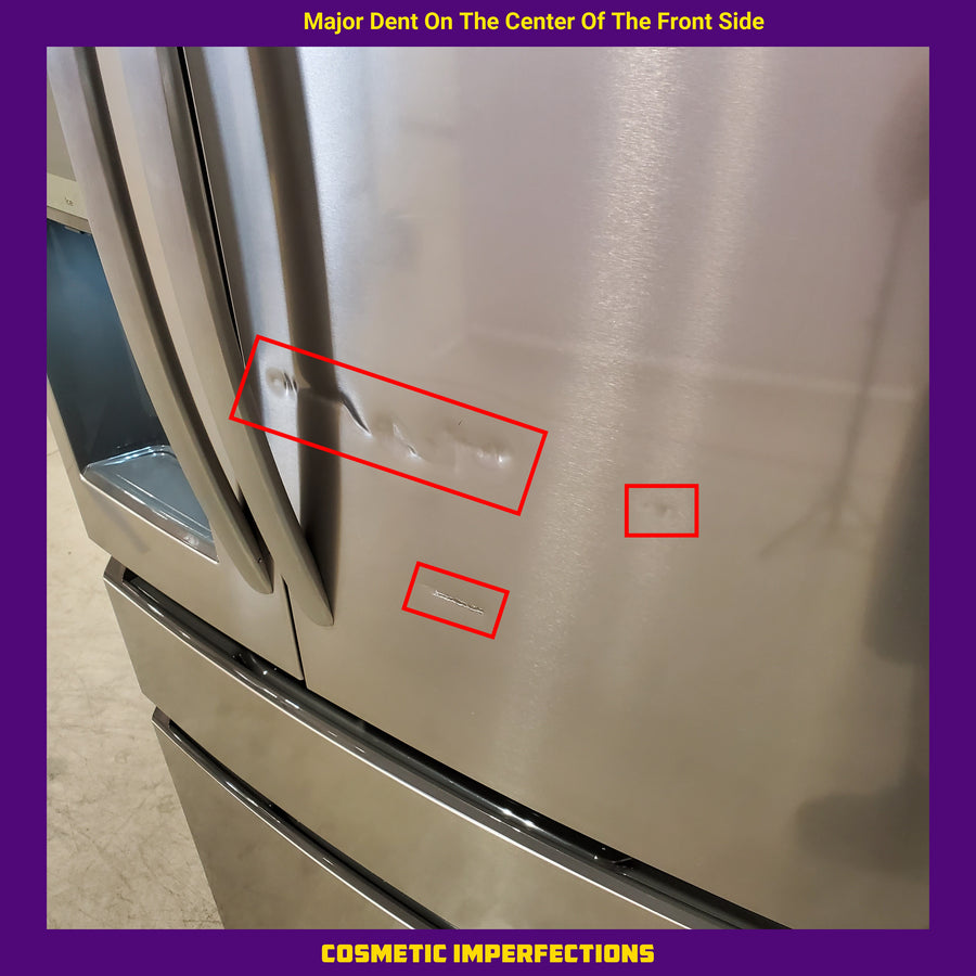 Frigidaire Gallery 26 Cu. Ft. Standard-Depth 4-Door French Door Refrigerator in Fingerprint Resistant Stainless Steel GRMS2773AF - Scratch & Dent (Major)