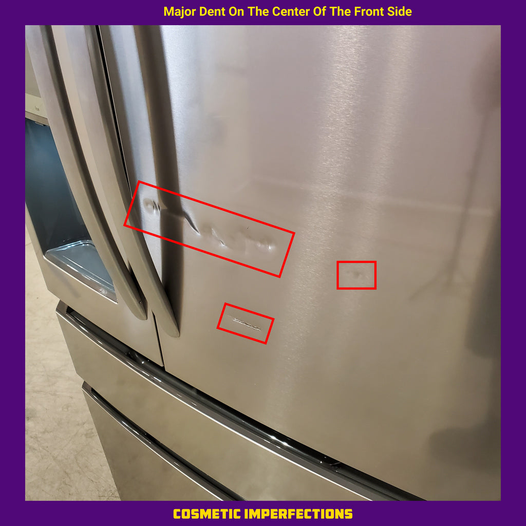 Pictures of Frigidaire Gallery 26 Cu. Ft. Standard-Depth 4-Door French Door Refrigerator in Fingerprint Resistant Stainless Steel 20534SD712 - GRMS2773AF - Scratch & Dent (Major) - Neu Appliance Outlet - Discount Appliance Outlet in Austin, Tx