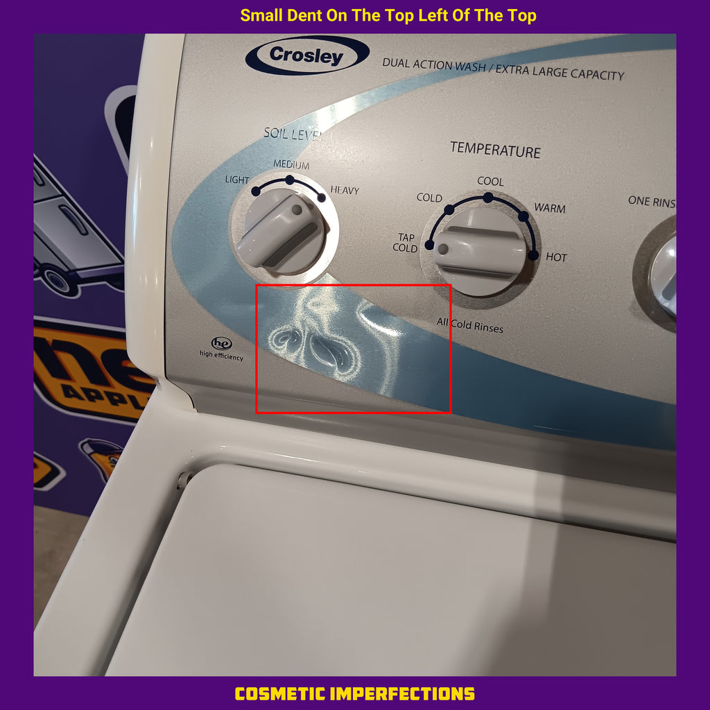 Pictures of Crosley White 3.5 Cu. Ft. Top Load 9 Cycle Washer with Late Lid Lock CAW9352EW1 - Certified Refurbished - Neu Appliance Outlet - Discount Appliance Outlet in Austin, Tx