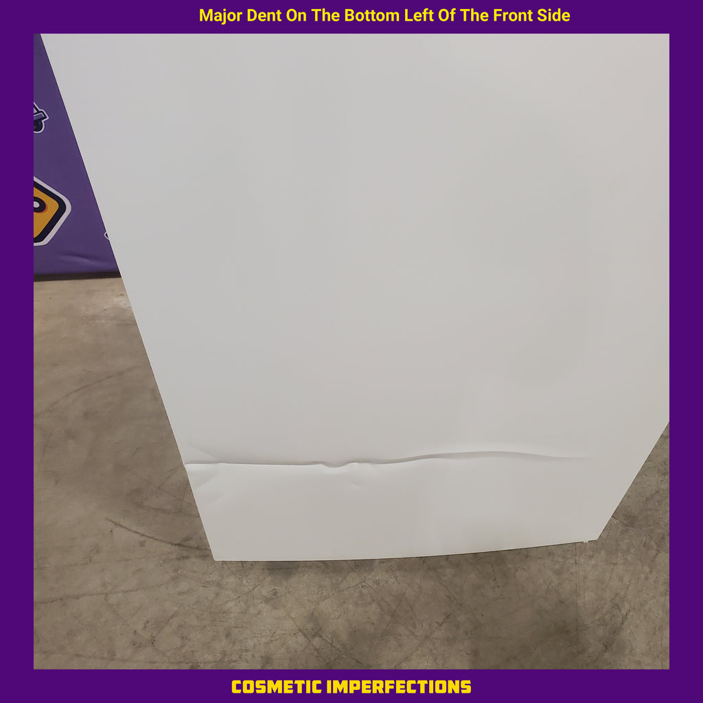 Frigidaire Top Freezer 18 Cu. Ft. Capacity Refrigerator with Spacious Interior Storage and Bright LED Lighting in White FFHT1822UW - Scratch and Dent (Major)