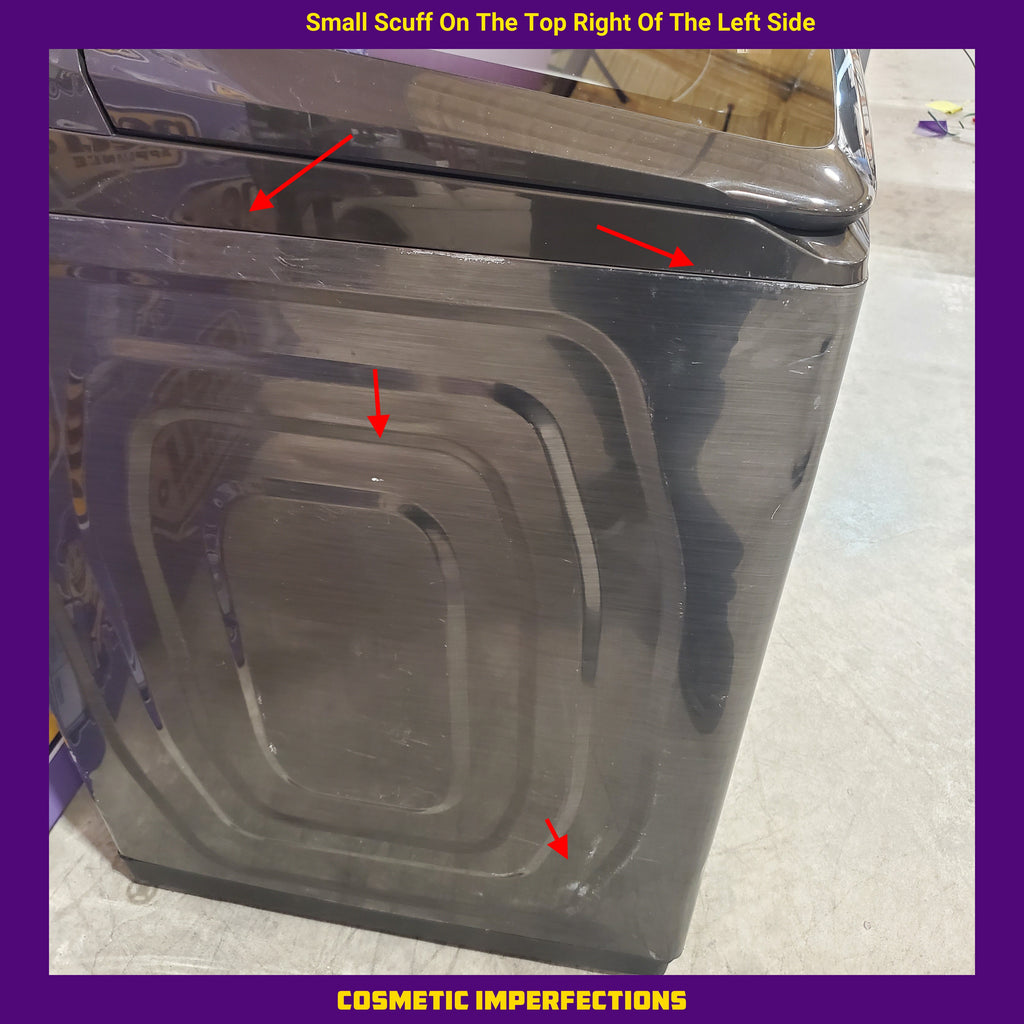 Pictures of Samsung 5.0 cu. ft. Capacity Top Load Washer with Active WaterJet in Brushed Black 1CR04009 - WA50R5200AV - Certified Refurbished - Neu Appliance Outlet - Discount Appliance Outlet in Austin, Tx