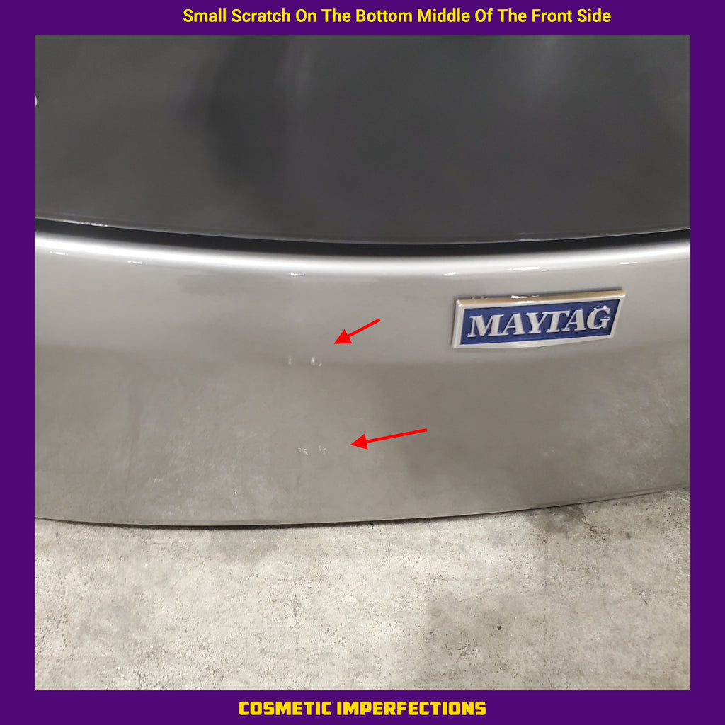 Maytag 4.5-cu ft High Efficiency Stackable Steam Cycle Front-Load Washer MHW5630HC - Scratch & Dent (Minor) and Maytag 7.3-cu ft Stackable Vented ENERGY STAR Electric Dryer 16059 - MED5630HC - Scratch & Dent (Minor)