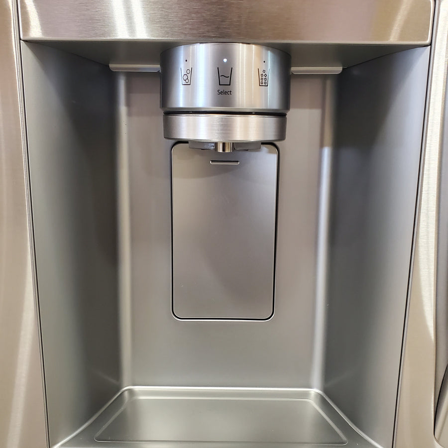 LG 29 cu. ft. Smart Standard-Depth MAX™ 4-Door French Door Refrigerator with Full-Convert Drawer™ in Print Proof Stainless Steel LF29H8330S - Scratch & Dent (Moderate)