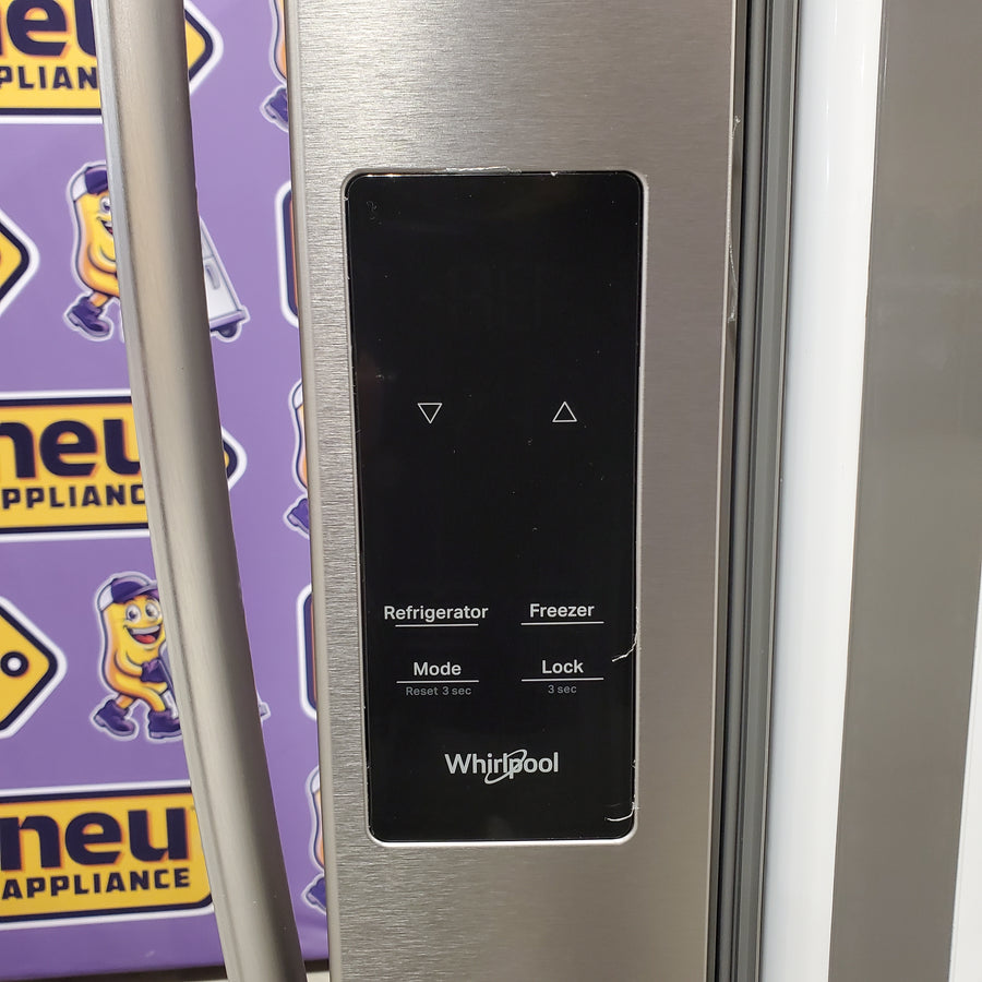 Whirlpool French Door Refrigerator in Fingerprint Resistant Stainless Finish with In-Door Water and Ice Maker - 30 cu. ft. WRFF3536SZ - Scratch & Dent (Minor)
