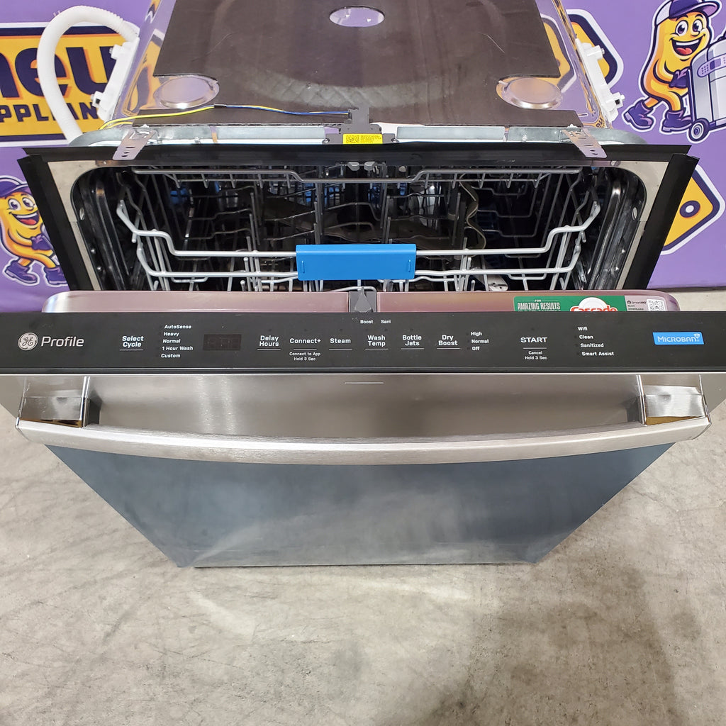 Pictures of GE Profile™ ENERGY STAR® Fingerprint Resistant Top Control Stainless Interior Dishwasher with Microban™ Antimicrobial Technology 30134SD212 - PDT715SYVFS - Scratch & Dent (Major) - Neu Appliance Outlet - Discount Appliance Outlet in Austin, Tx