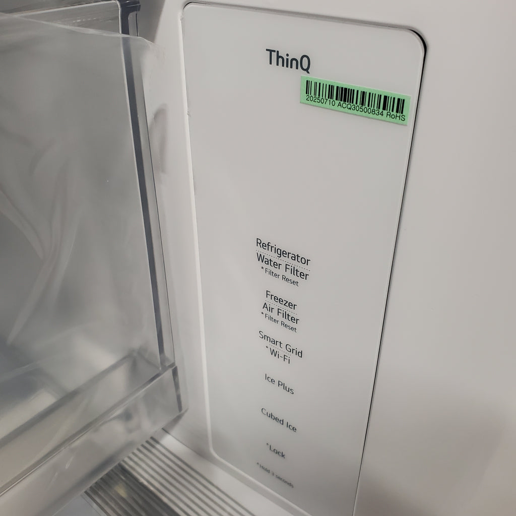 LG 25 cu. ft. Counter-Depth MAX™ with Zero Clearance™ 3-Door French Door Refrigerator with Thin Door Design 3SD923 - LF25Z6211S - Scratch & Dent (Minor)