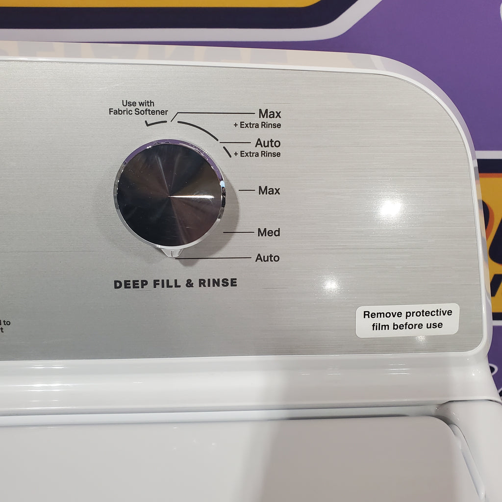 Maytag 4.2 Cu. Ft. Capacity Top Load Washer in White MTW4205SW - Certified Refurbished and MayTag 7.0 cu. ft. Top Load Electric Wrinkle Prevent Dryer 16089 - MED4500MW - Open Box