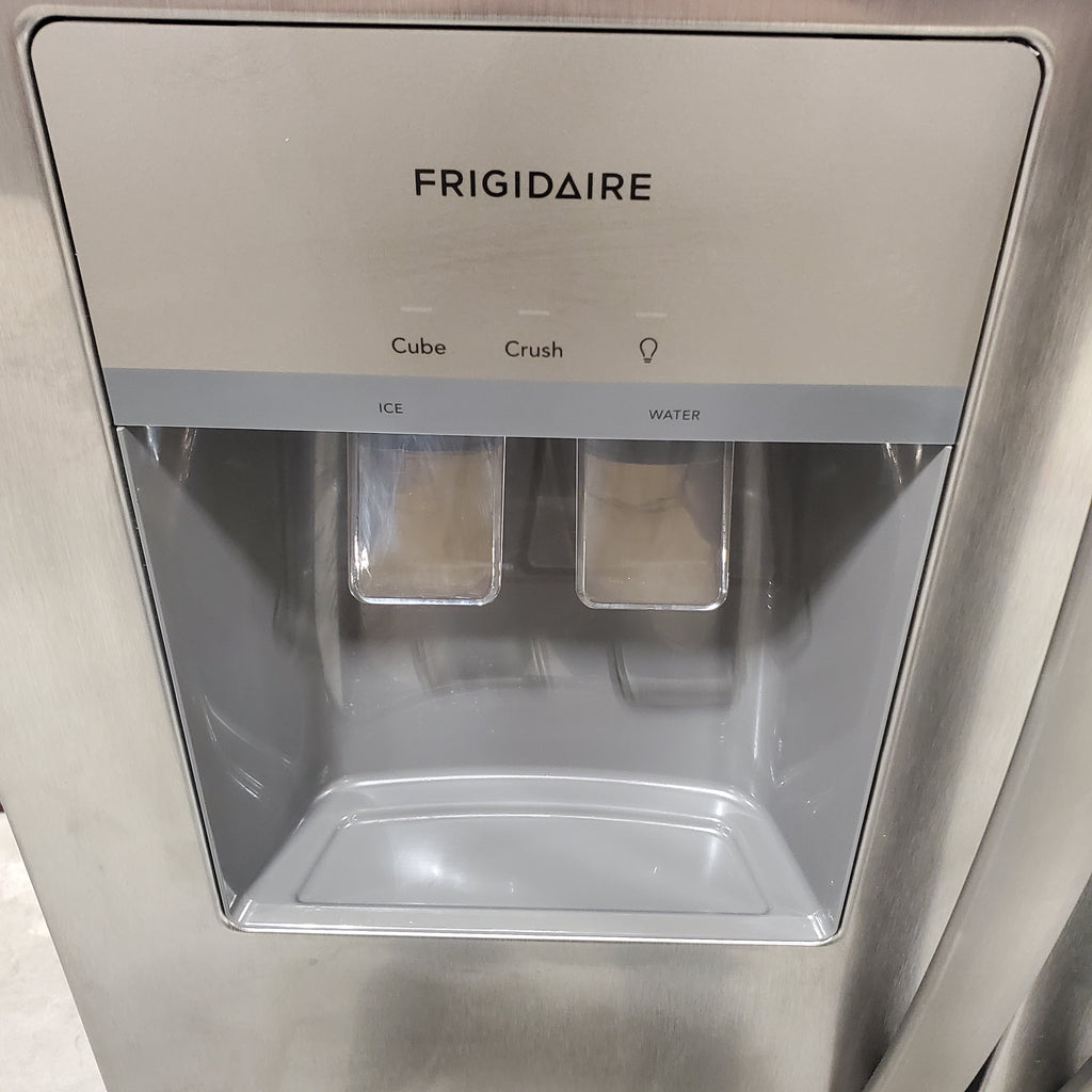 Frigidaire 25.6 cu. ft. ENERGY STAR Side by Side Refrigerator with Exterior Water and Ice Dispenser in Stainless Steel 20231SD239 - FRSS2623AS - Scratch & Dent (Minor)