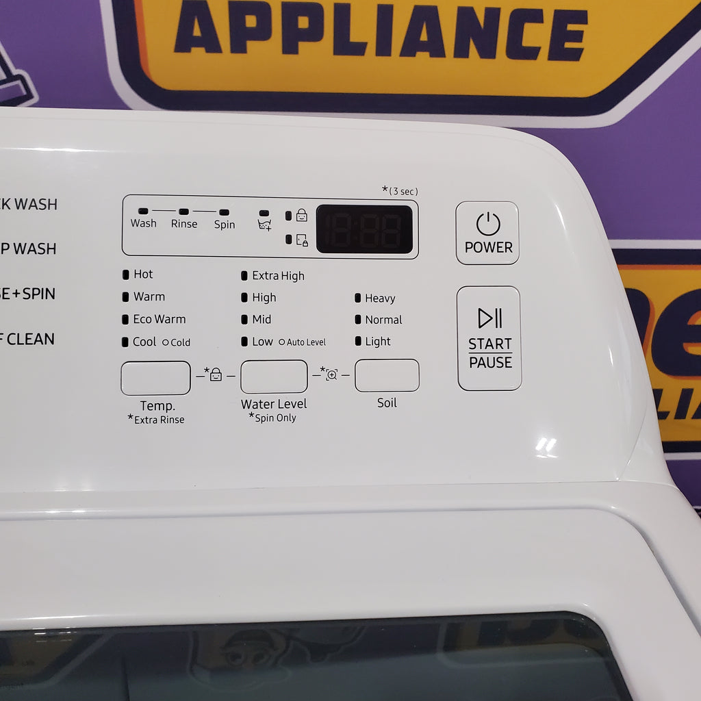 Pictures of Samsung 4.4 cu. ft. Top Load Washer with ActiveWave™ Agitator and Soft-Close Lid in White 1CR05056 - WA44A3205AW - Certified Refurbished - Neu Appliance Outlet - Discount Appliance Outlet in Austin, Tx