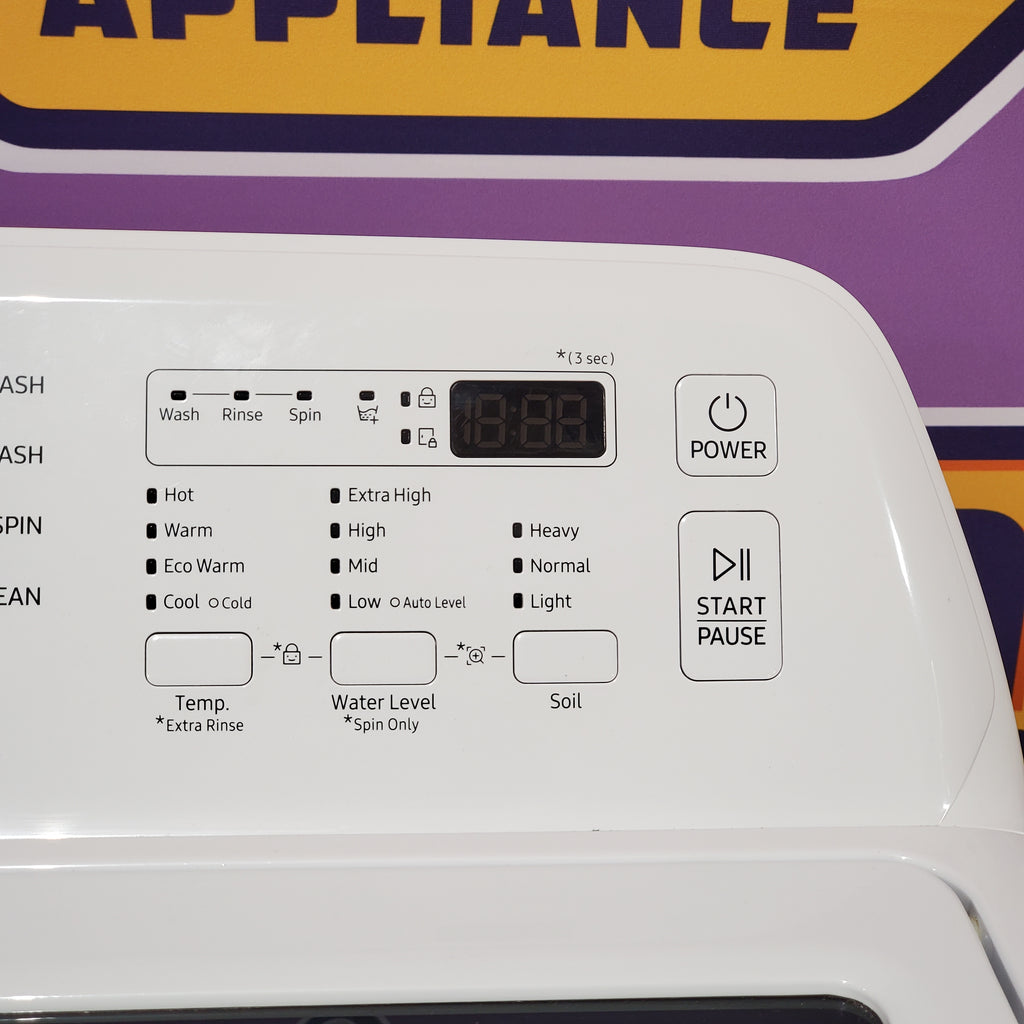 Pictures of Samsung 4.5 cu. ft. Top Load Washer with Vibration Reduction Technology+ in White 1CR04024 - WA45T3200AW - Certified Refurbished - Neu Appliance Outlet - Discount Appliance Outlet in Austin, Tx
