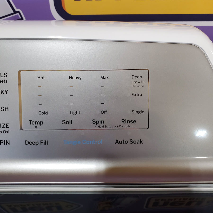 GE Profile 5.0 cu. ft. High-Efficiency ENERGY STAR Smart Top Load Washer in White with Microban Technology 22136SD251 - PTW600BSRWS - Scratch & Dent (Minor)