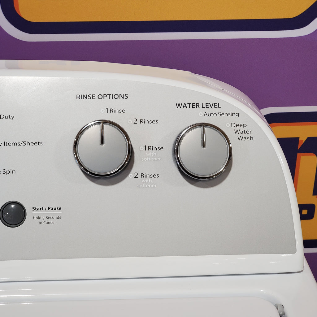 Whirlpool Top Load 3.5 Cu. Ft. Washer with Deep Water Wash Option WTW4816FW - Open Box and Whirlpool Vented 7.0 Cu. Ft. Electric Dryer 16055 - WED4815EW - Open Box