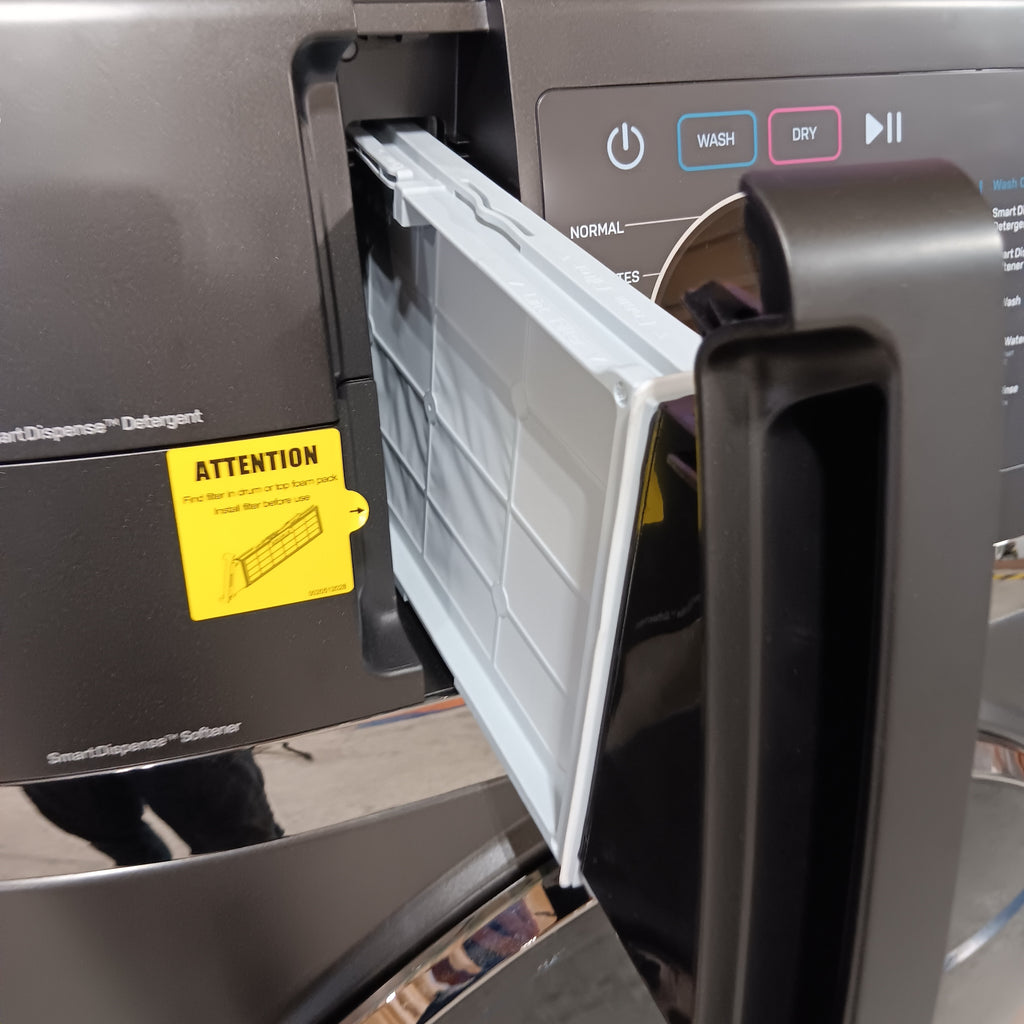 Pictures of GE Profile Energy Star Ultra Fast 4.8 Cu. Ft. Capacity 2-in-1 Washer and Dryer with Ventless Inverter Heat Pump Technology and Pet Hair Removal PFQ97HSPVDS - New in Box - Neu Appliance Outlet - Discount Appliance Outlet in Austin, Tx