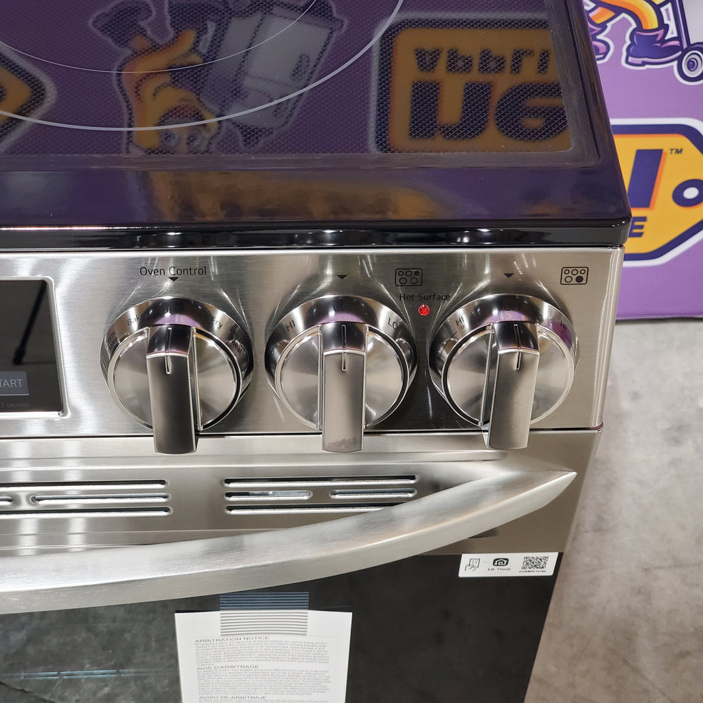 Pictures of LG 6.3 cu. ft. Smart Wi-Fi Enabled Fan Convection Electric Slide-in Range with Air Fry & EasyClean® 3SD697 - LSEL6333F - Open Box - Neu Appliance Outlet - Discount Appliance Outlet in Austin, Tx