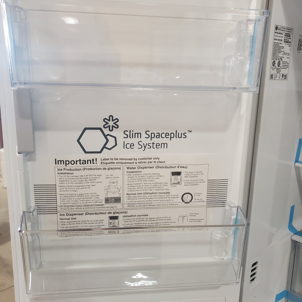 Pictures of Print Proof Stainless Steel 29 cu. ft. Smart Standard-Depth MAX™ 4-Door French Door Refrigerator with Full-Convert Drawer™ LF29H8330S - Scratch & Dent - Minor - Neu Appliance Outlet - Discount Appliance Outlet in Austin, Tx