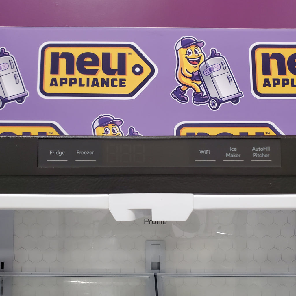 Pictures of GE 23.2 cu. ft. Counter-Depth Fingerprint Resistant 4-Door French-Door Refrigerator w/ Dual-Dispense AutoFill Pitcher 31133SD135 - PJE23BYWFS - Scratch & Dent (MInor) - Neu Appliance Outlet - Discount Appliance Outlet in Austin, Tx