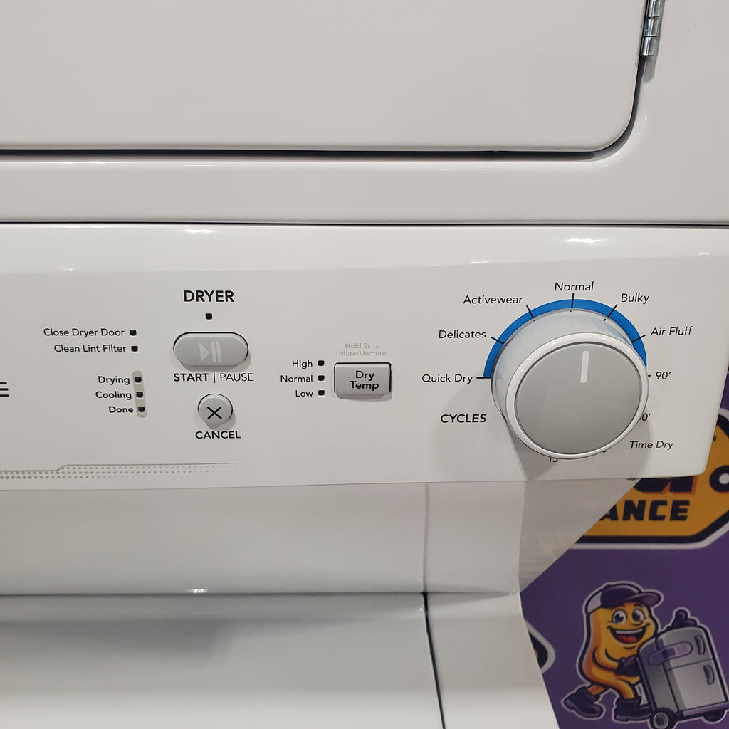 Pictures of Frigidaire Electric Washer/Dryer Laundry Center - 3.9 Cu. Ft Washer and 5.5 Cu. Ft. Dryer 22SD056 - FLCE7522AW - Open Box - Neu Appliance Outlet - Discount Appliance Outlet in Austin, Tx