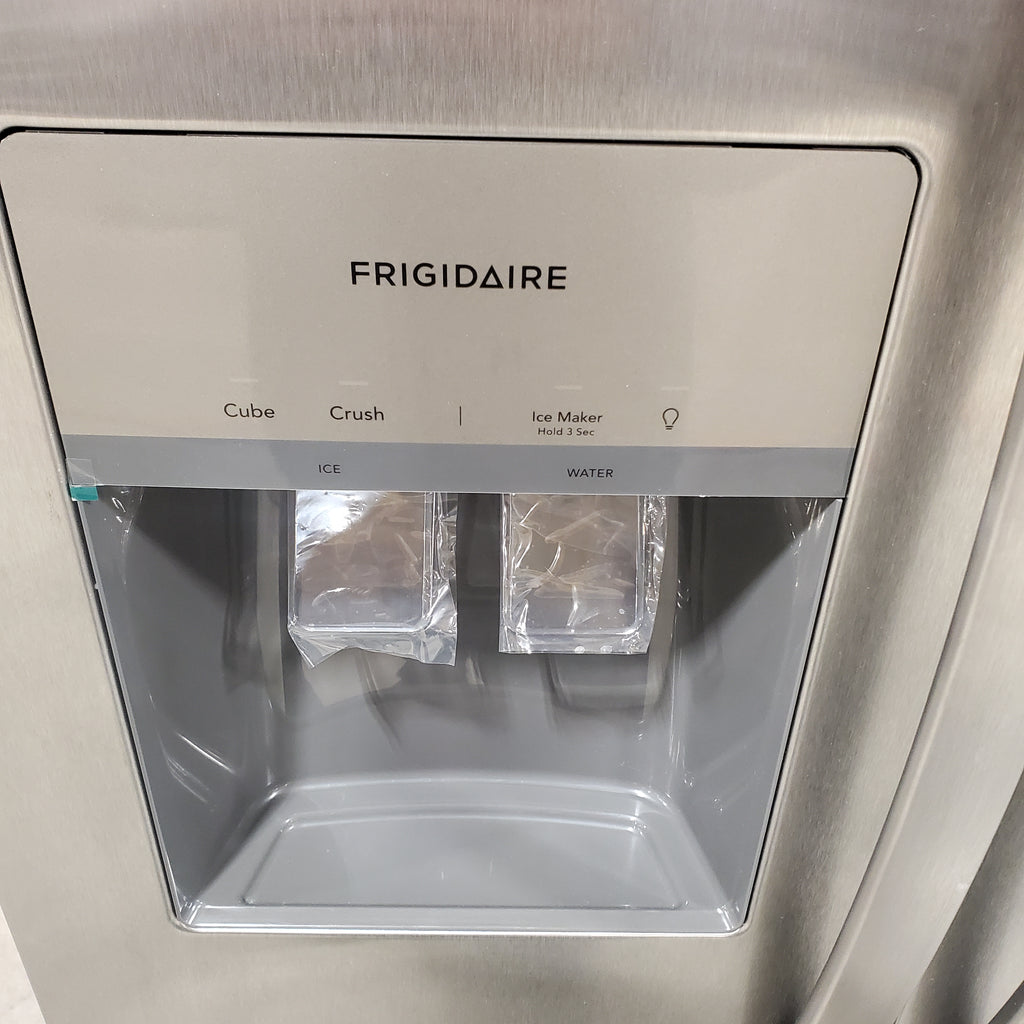 Frigidaire 22 Cu. Ft. Counter-Depth Side-by-Side Refrigerator in Stainless Steel 20SD011 - FRSC2333AS - Scratch & Dent (Minor)