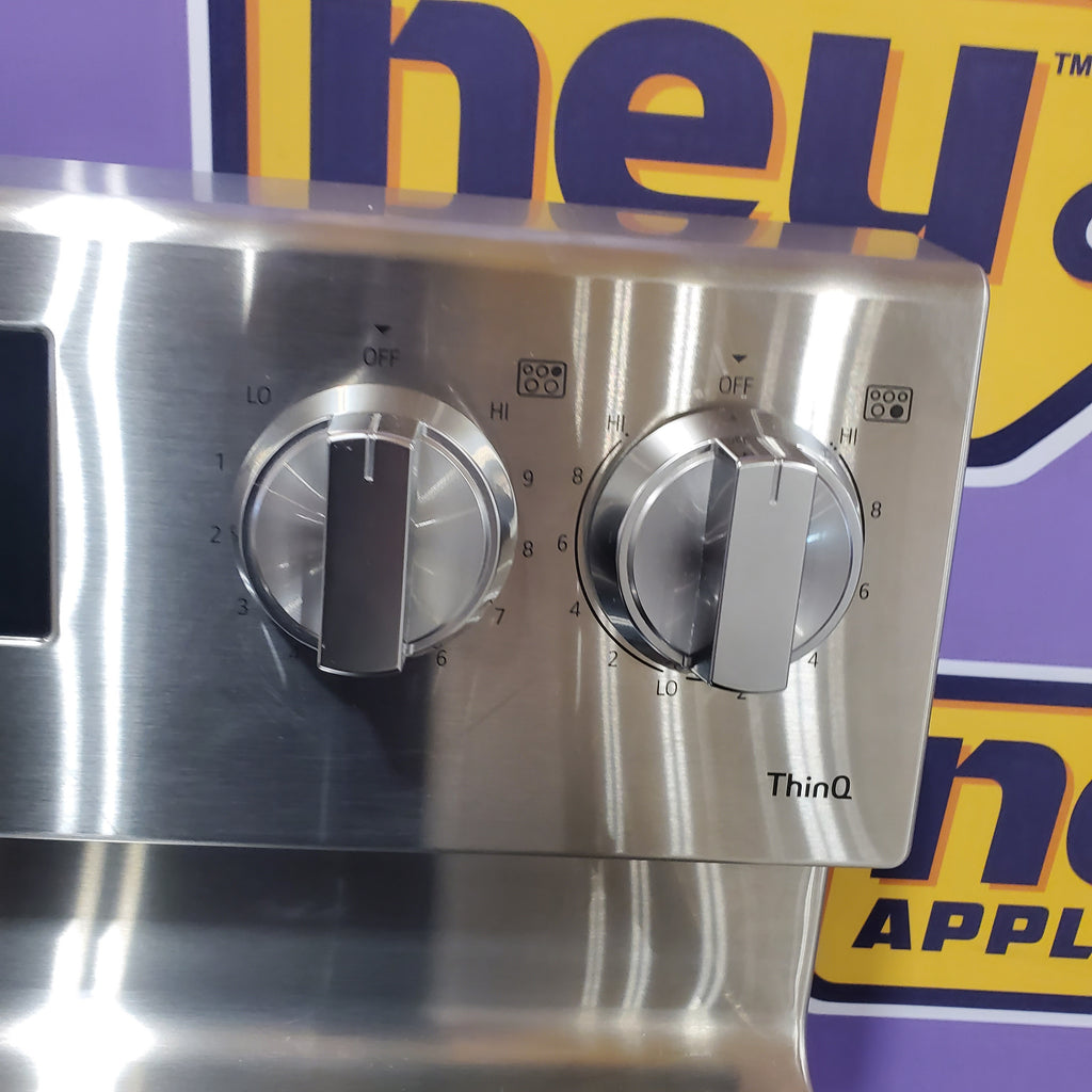 LG 6.3 cu. ft. Smart Wi-Fi Enabled Fan Convection Electric Range with Air Fry & EasyClean® 25131SD290 - LREL6323S - Scratch & Dent (Minor)