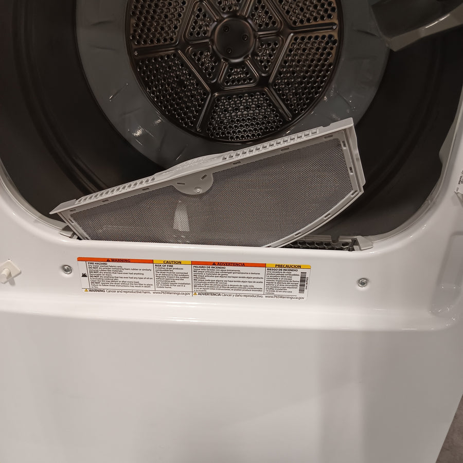 GE White Top Load 4.0 Cu. Ft. Capacity Washer with Stainless Steel Wash Basket GTW325ASWWW - Open Box and GE White Electric Aluminized Alloy Drum 7.2 Cu. Ft. Dryer with Sensor Dry and Extended Tumble 16234 - GTD45EASJWS - Certified Refurbished