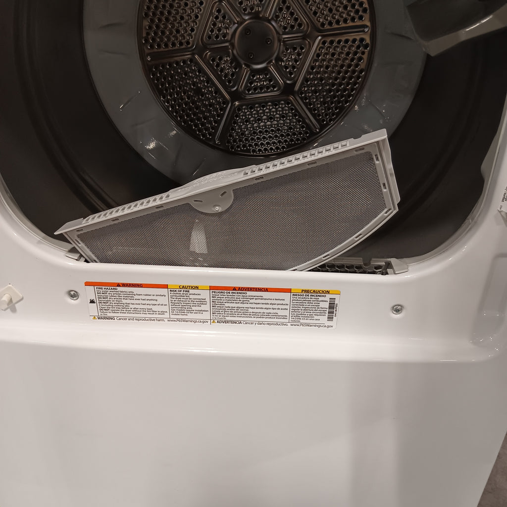 GE White Top Load 4.0 Cu. Ft. Capacity Washer with Stainless Steel Wash Basket GTW325ASWWW - Open Box and GE White Electric Aluminized Alloy Drum 7.2 Cu. Ft. Dryer with Sensor Dry and Extended Tumble 16234 - GTD45EASJWS - Certified Refurbished