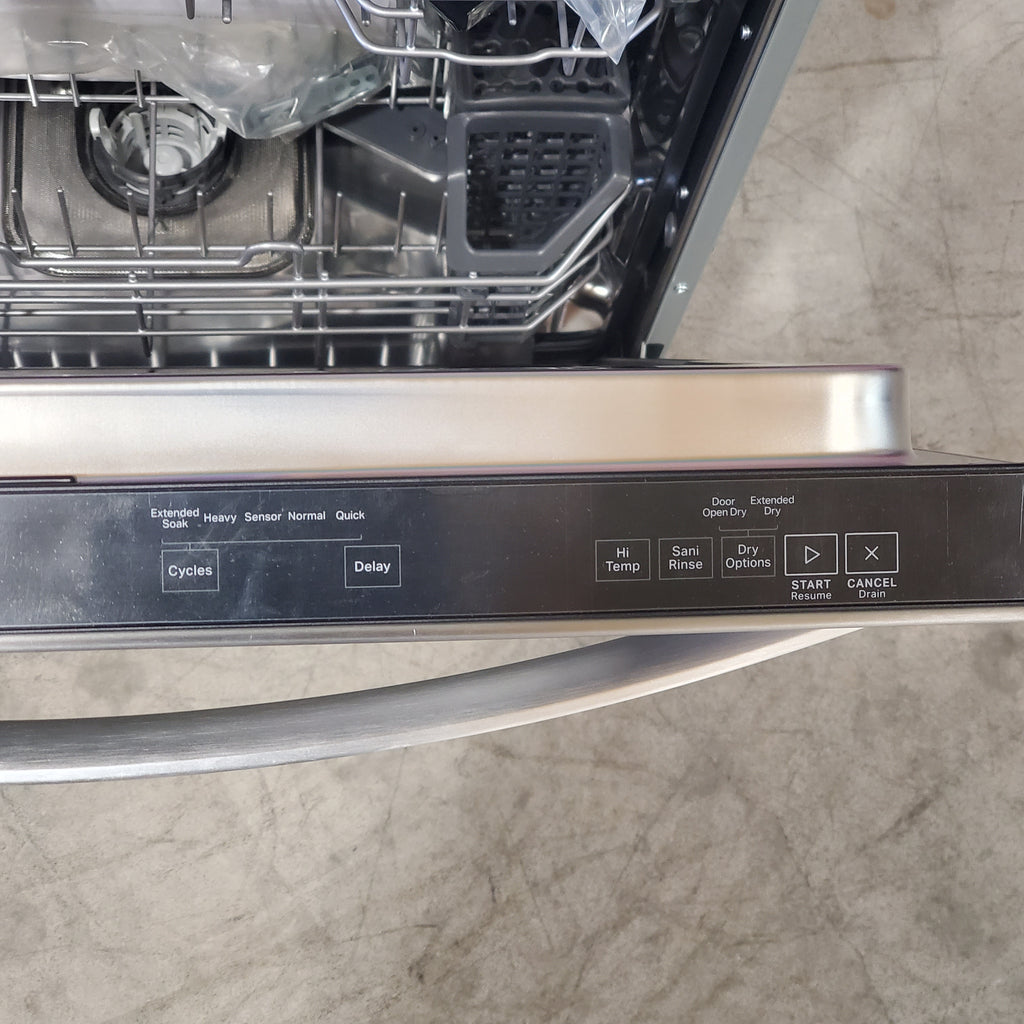 Pictures of Whirlpool 24-in 44dBA Dishwasher Flush in Stainless Steel with Cabinets with 3rd Rack and Top Control WDT550SAPZ - Open Box - Neu Appliance Outlet - Discount Appliance Outlet in Austin, Tx