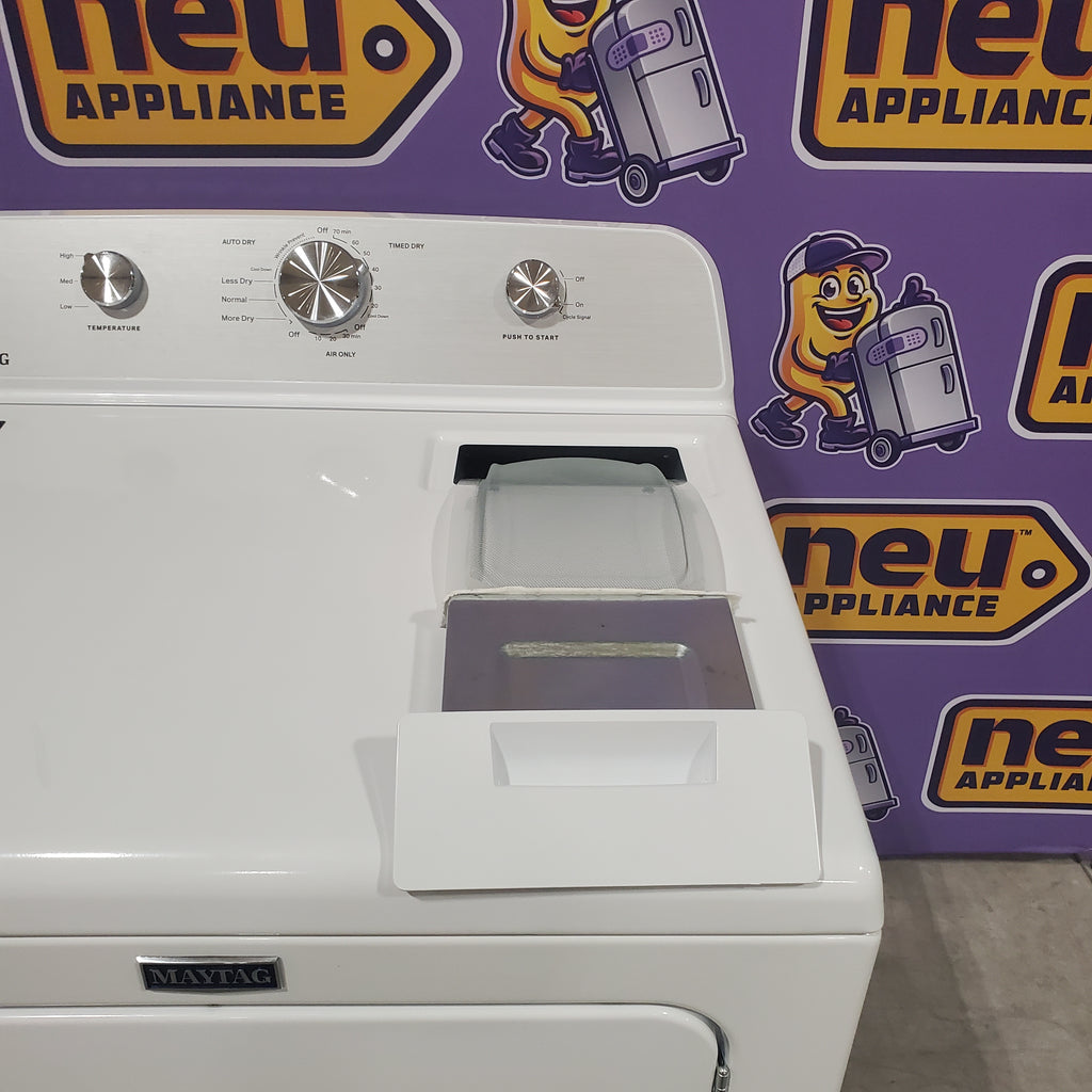 Pictures of Maytag Top Load 4.7 cu. ft. Agitator Washer with Extra Power and Deep Fill Option MVW5435PW and Gas Wrinkle Prevent 7.0 cu. ft Dryer with End of Cycle Signal MGD4500MW - Neu Appliance Outlet - Discount Appliance Outlet in Austin, Tx