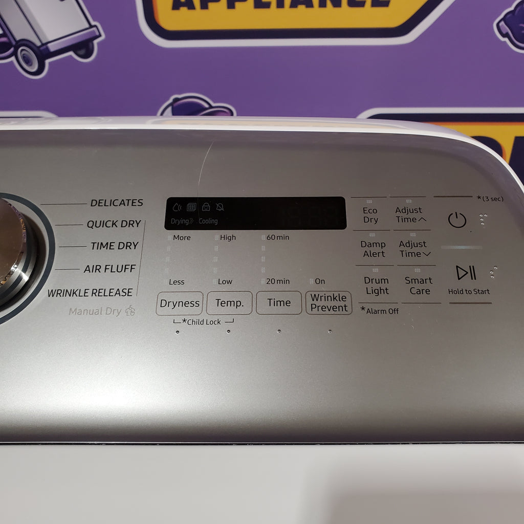 Pictures of Samsung White Extra Large 7.4 Cu. Ft. Capacity with Sensor Dry 05CR066 - DVE50R5200W - Certified Refurbished - Neu Appliance Outlet - Discount Appliance Outlet in Austin, Tx