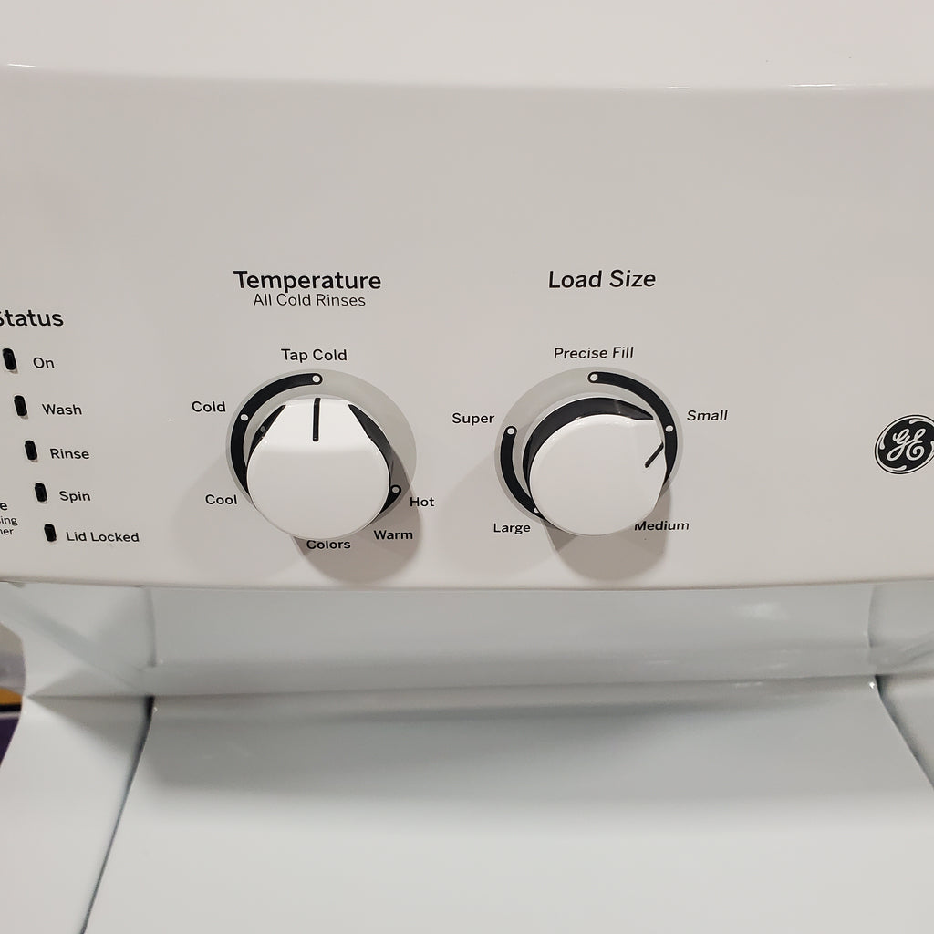 Pictures of GE Unitized Spacemaker® 3.8 cu. ft. Capacity Washer with Stainless Steel Basket and 5.9 cu. ft. Capacity Electric Dryer 24SD036 - GUD27ESSMWW - Open Box - Neu Appliance Outlet - Discount Appliance Outlet in Austin, Tx