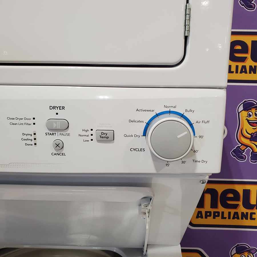 Frigidaire Electric Washer/Dryer Laundry Center - 3.9 Cu. Ft Washer and 5.5 Cu. Ft. Dryer 22SD56 - FLCE7522AW - Scratch & Dent (Minor)