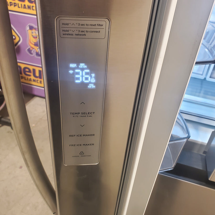 Midea Energy Star 29 cu. ft. OneTouch AutoFill™ French Door Refrigerator in Stainless Steel 22231SD311 - MRF29D9BST - Scratch & Dent (Major)