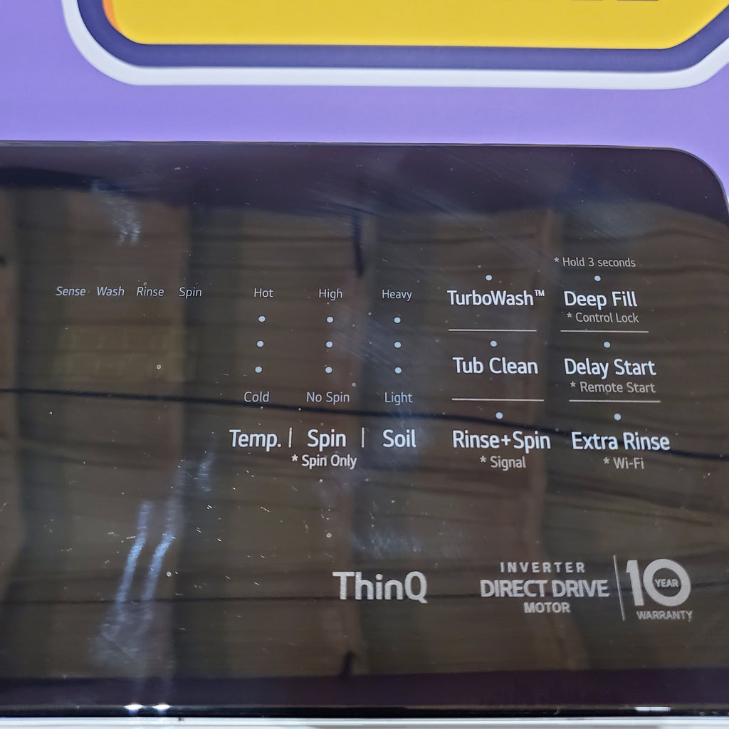 Pictures of LG 5.5 cu. ft. Mega Capacity Top Load Washer with Impeller in Alpine White 251315SD1122 - WT8400CW - Scratch & Dent (Moderate) - Neu Appliance Outlet - Discount Appliance Outlet in Austin, Tx