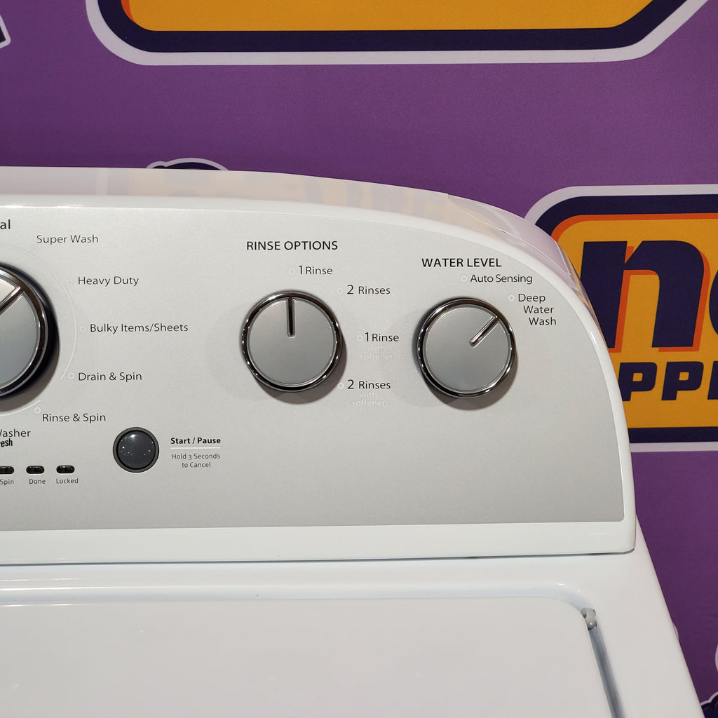 Pictures of Whirlpool 3.5 cu. ft. High Efficiency Top Load Washing Machine with Deep Water Wash 3SD640 - WTW4816FW - Open Box - Neu Appliance Outlet - Discount Appliance Outlet in Austin, Tx