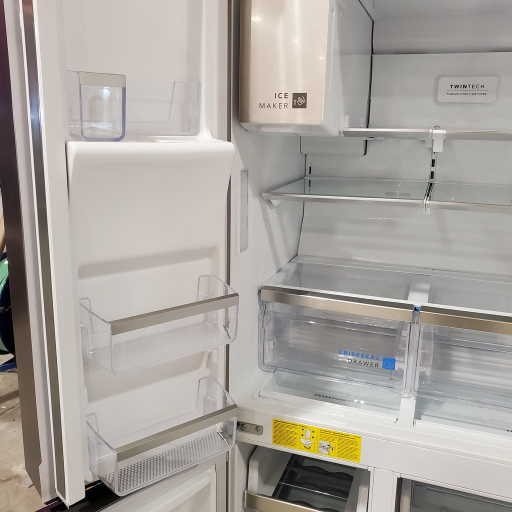 Frigidaire Gallery 22 Cu. Ft. Counter-Depth 4-Door Energy Star Certified Refrigerator in Smudge-Proof Stainless Steel 4SD246 - GRQC2255BF - Scratch & Dent (Minor)