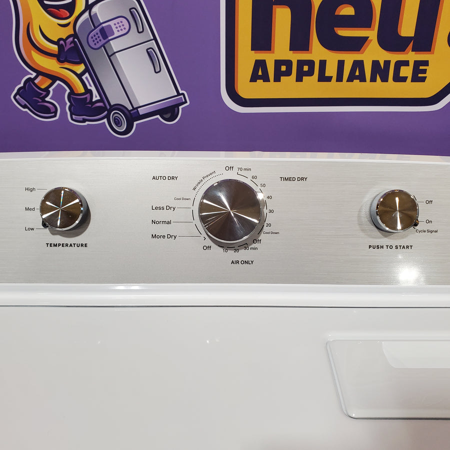 MayTag 7.0 cu. ft. Top Load Electric Wrinkle Prevent Dryer 22134SD244 - MED4500MW - Scratch & Dent (Minor)