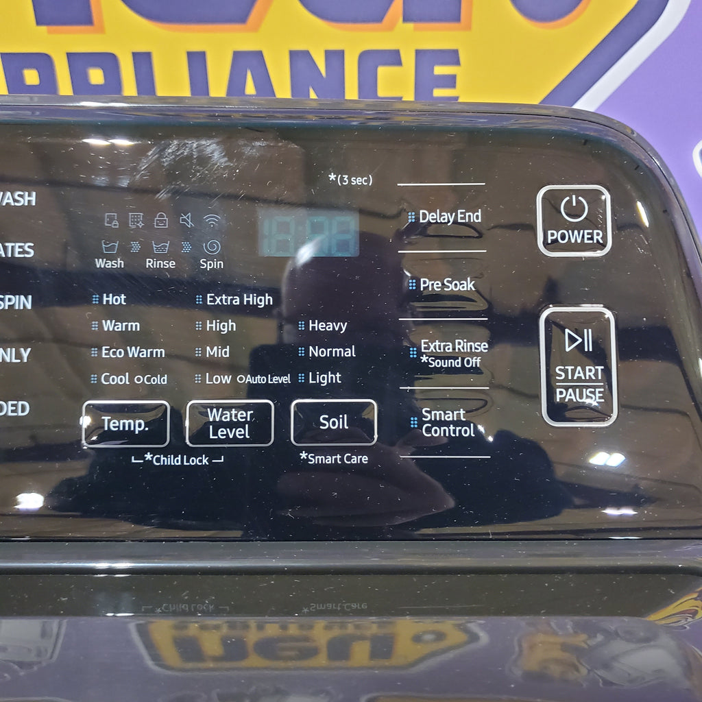 Pictures of Samsung 4.7 cu. ft. Large Capacity Smart Top Load Washer with Active WaterJet in Brushed Black WA47CG3500AVA4 - Scratch & Dent (Minor) - Neu Appliance Outlet - Discount Appliance Outlet in Austin, Tx