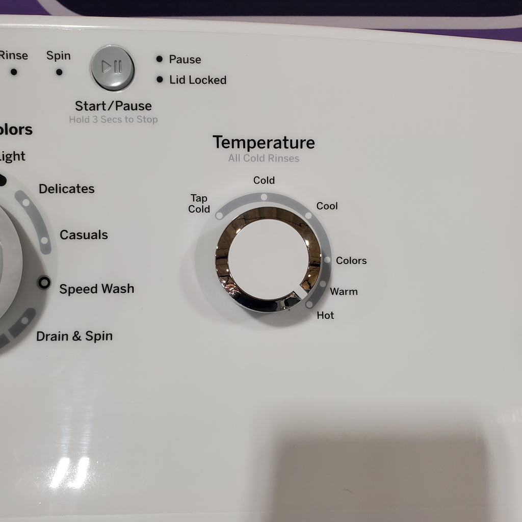 Pictures of GE White Top Load 4.0 Cu. Ft. Capacity Washer with Stainless Steel Wash Basket and Water Level Control GTW325ASWWW - Open Box - Neu Appliance Outlet - Discount Appliance Outlet in Austin, Tx