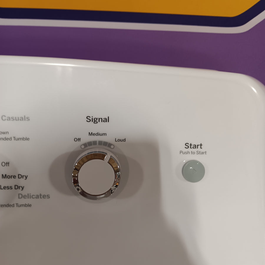 GE White Top Load 4.0 Cu. Ft. Capacity Washer with Stainless Steel Wash Basket GTW325ASWWW - New in Box and GE White Electric 6.2 Cu. Ft. Capacity Dryer with Shallow Depth and Up to 120 Ft. Venting Capability 16279 - GTX33EASKWW - Certified Refurbished