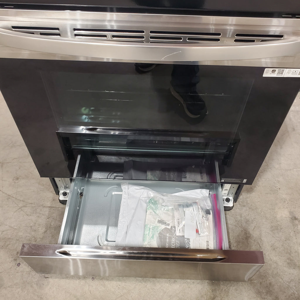 Pictures of LG Stainless Steel 6.3 cu ft. Smart Wi-Fi Enabled Electric Range with EasyClean 6SD125 - LREL6321S - Open Box - Neu Appliance Outlet - Discount Appliance Outlet in Austin, Tx
