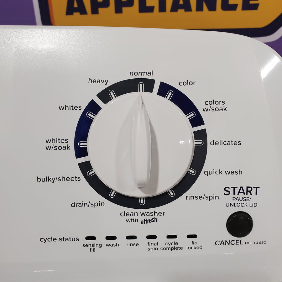 Amana Top Load 3.8 Cu. Ft. Washer with High Efficiency Agitator in White 22132SD124 - NTW4519JW - Scratch & Dent (Minor)