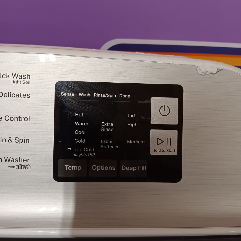 Pictures of Maytag Top Load 4.8 cu ft Washer with Deep Fill and Slow-Close Glass Lid MVW6200KW - Scratch & Dent (Minor) and Maytag 7.0 cu. ft Top Load Gas Dryer with Moisture Sensing 16154 - MGD6200KW - Scratch and Dent (Minor) - Neu Appliance Outlet - Discount Appliance Outlet in Austin, Tx