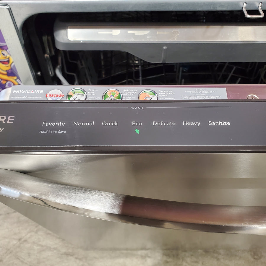 Frigidaire Gallery 24 in. Smudge-Proof Stainless Steel ENERGY STAR Top Control Built In Dishwasher with Third Rack 22133SD171 - GDSH4715AF - Scratch & Dent (Minor)