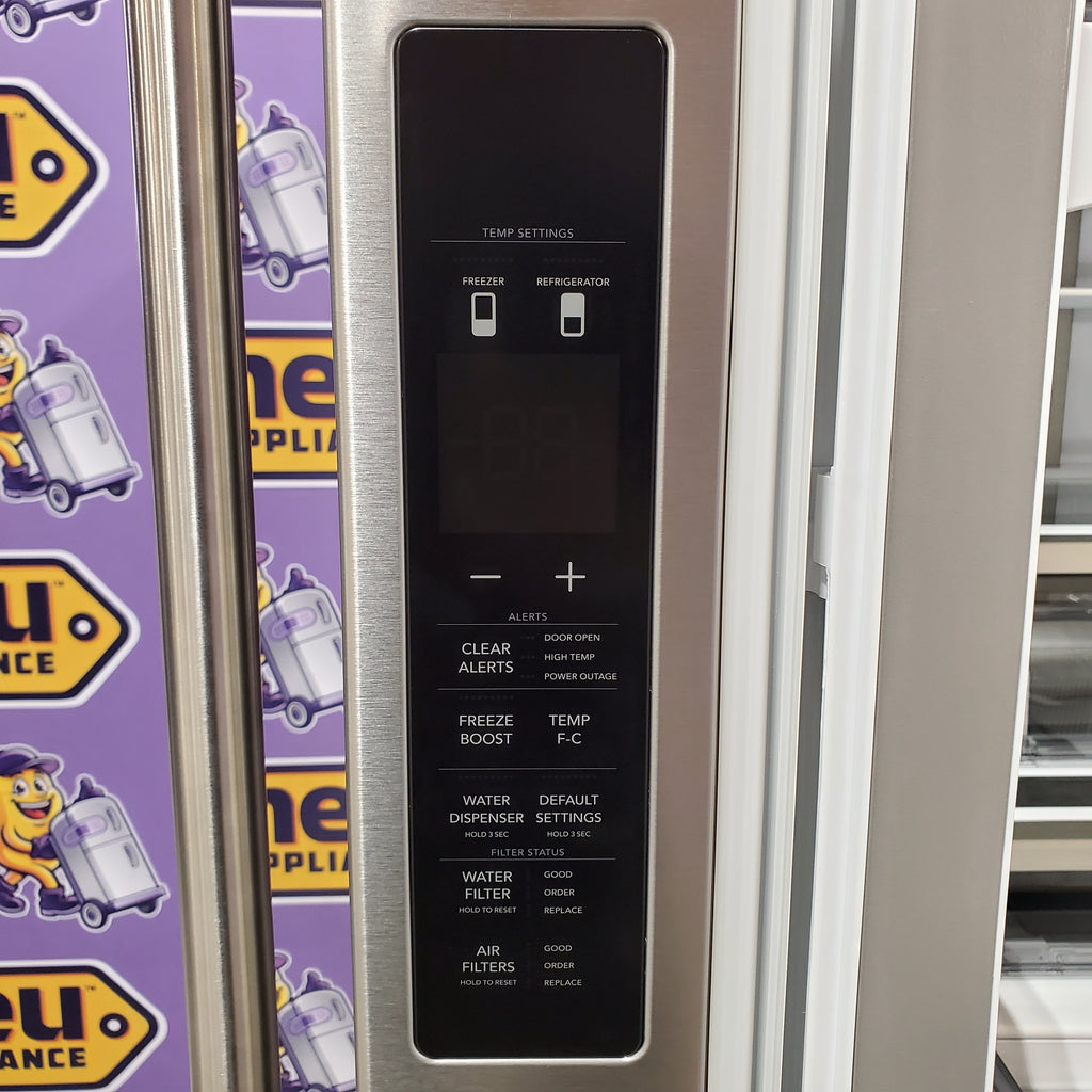 Frigidaire Professional Stainless Steel Counter Depth 3 Door French Door 23 Cu. Ft. Refrigerator with Adjustable Temperature Drawer and CrispSeal Plus Crispers 31132SD85 - PRFG2383AFC - Scratch and Dent (Minor)