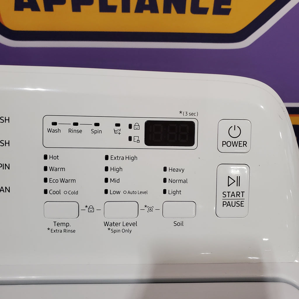 Pictures of Samsung 4.5 cu. ft. Top Load Washer with Vibration Reduction Technology+ in White 3SD643 - WA45T3200AW - Open Box - Neu Appliance Outlet - Discount Appliance Outlet in Austin, Tx