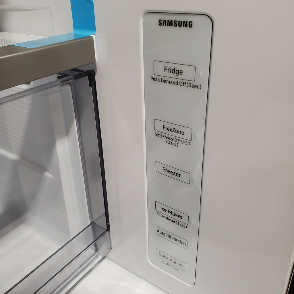 Pictures of Samsung Bespoke 23 cu. ft. Counter Depth 4-Door French Door Stainless Steel Refrigerator with Inner Beverage Center™ & FlexZone™ Drawer - 4SD431 - RF70F23DERAA - Neu Appliance Outlet - Discount Appliance Outlet in Austin, Tx