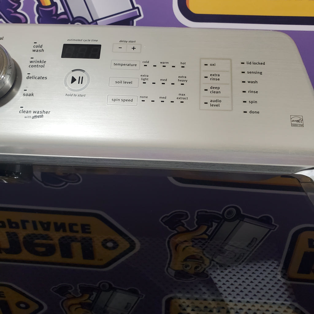 Pictures of Maytag White Top Load 5.3 Cu. Ft. Washer with Power Impeller MVWB835DW - Certified Refurbished - Neu Appliance Outlet - Discount Appliance Outlet in Austin, Tx